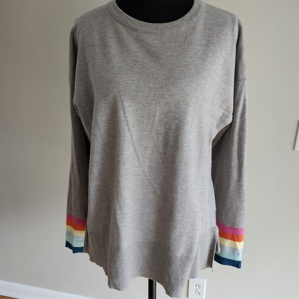 NWOT  THML Light Gray Knit Top